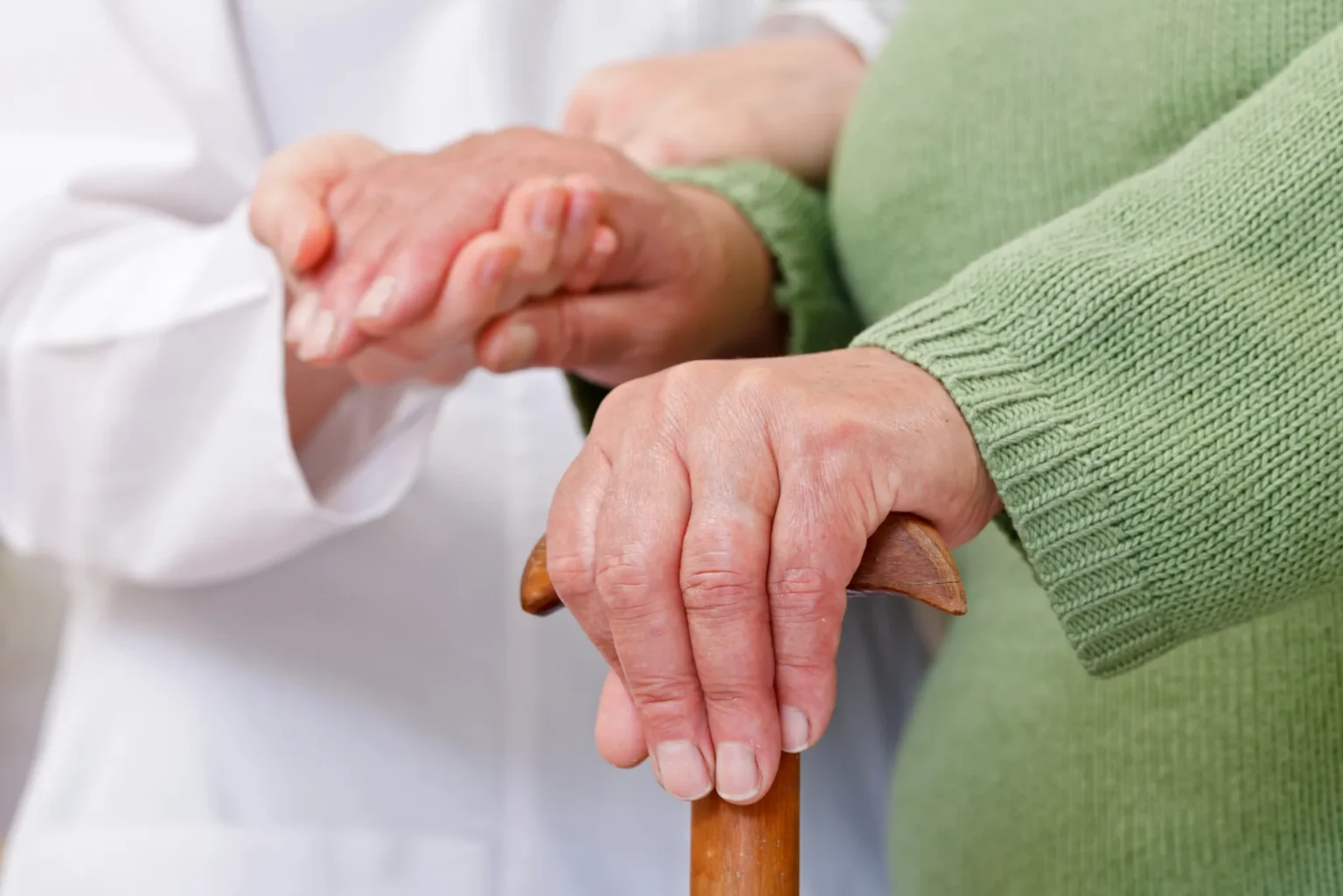 An Integrity Care 360 caregiver sharing a moment with a senior client at home in Bloomfield, Connecticut